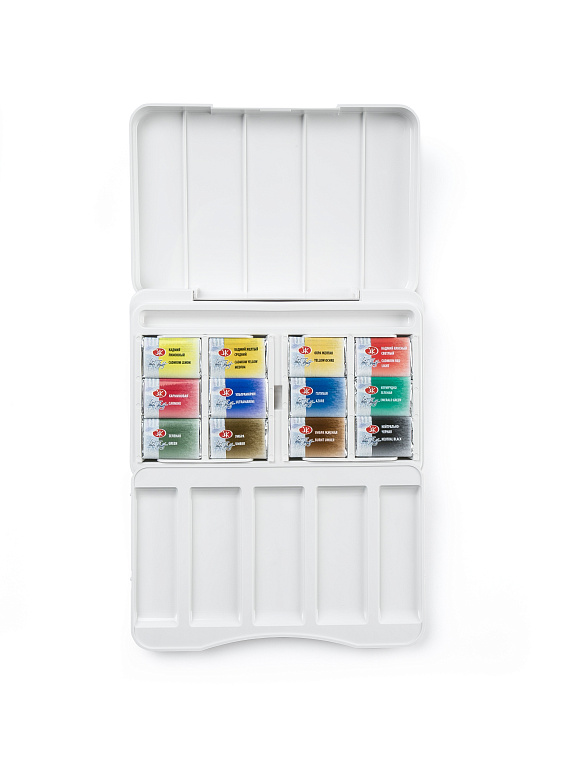 Набор акварели "Белые Ночи" Искусство должно нести свет, 12 шт х 2,5 мл, пластик 606x758